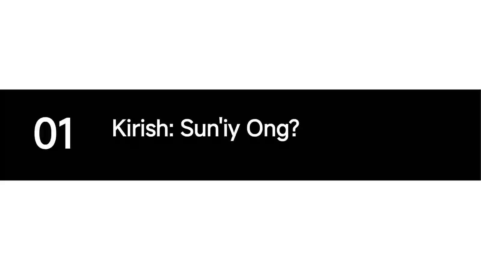Sun'iy Ong va Haqiqat: Sun'iy Ong falsafasi 3
