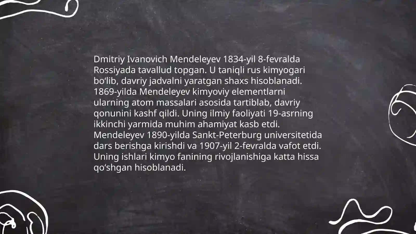 Mendelevey davriy qonuni va sestemasi 3