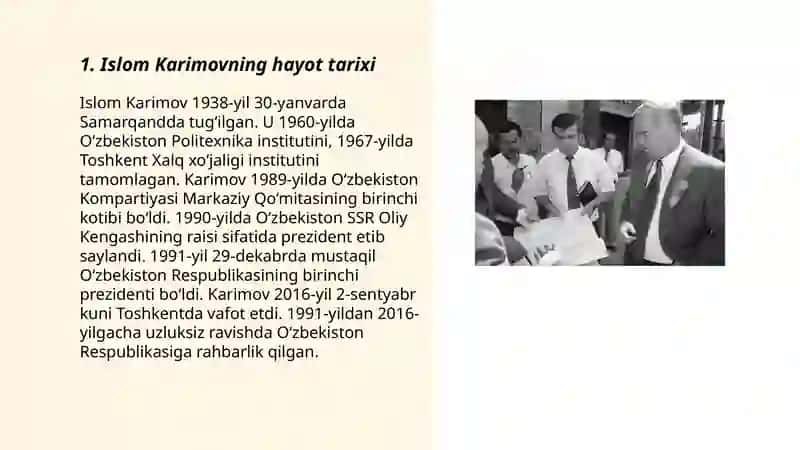 Islom Karimovning hayot tarixi 3