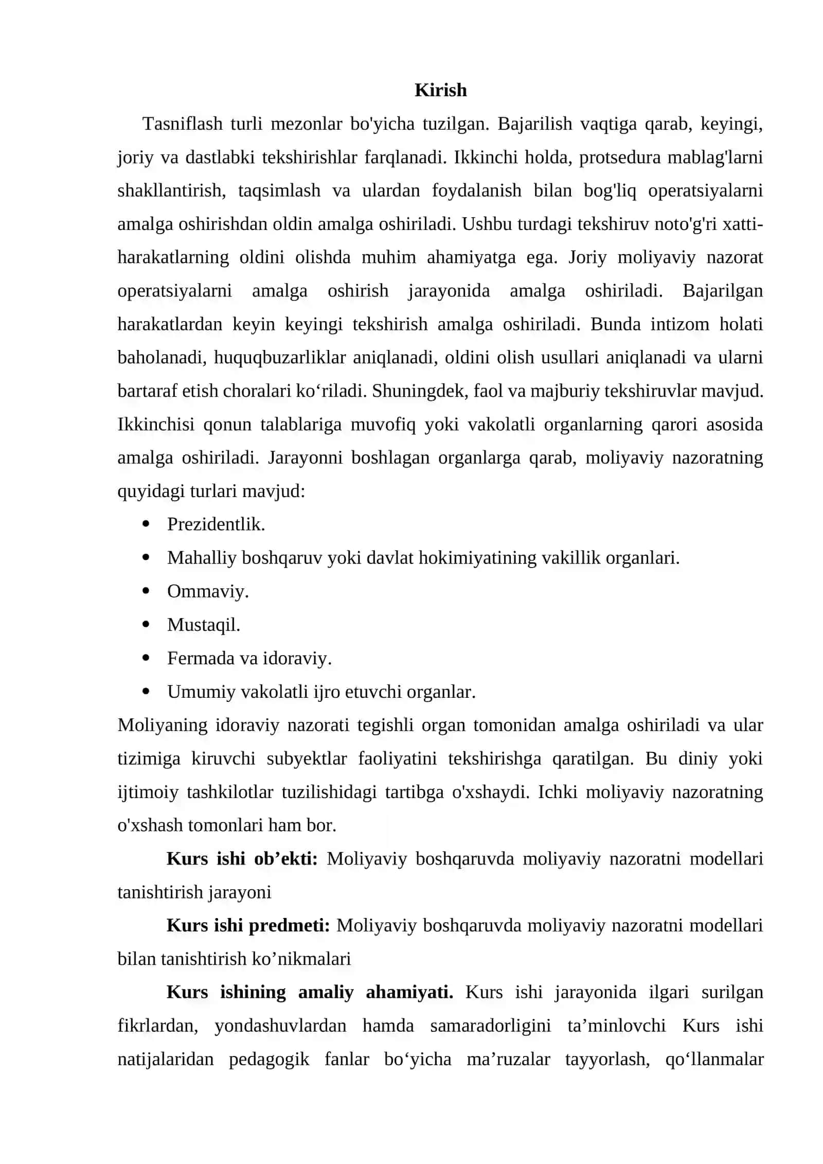 Moliyaviy boshqaruvda moliyaviy nazoratning modellari 3