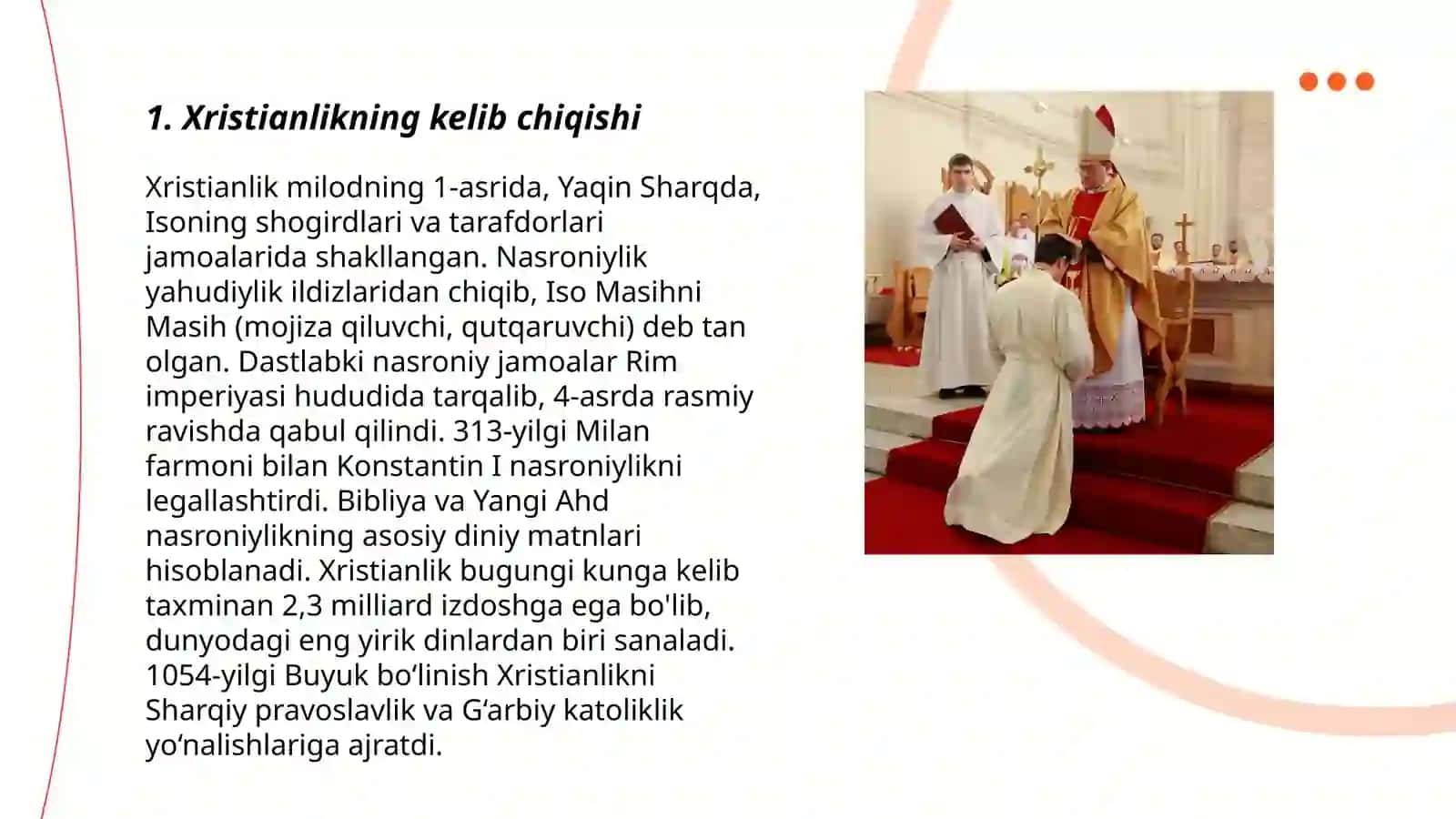 Xristian dinni va asosiy go'yalari 3