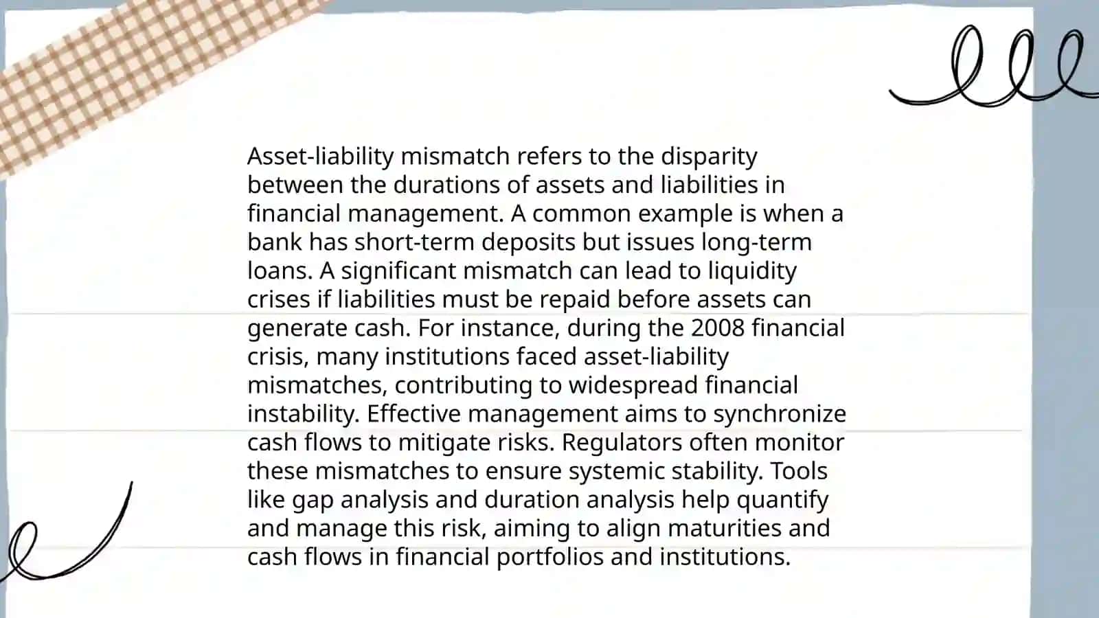 Asset-Liability Mismatch in Banking 3