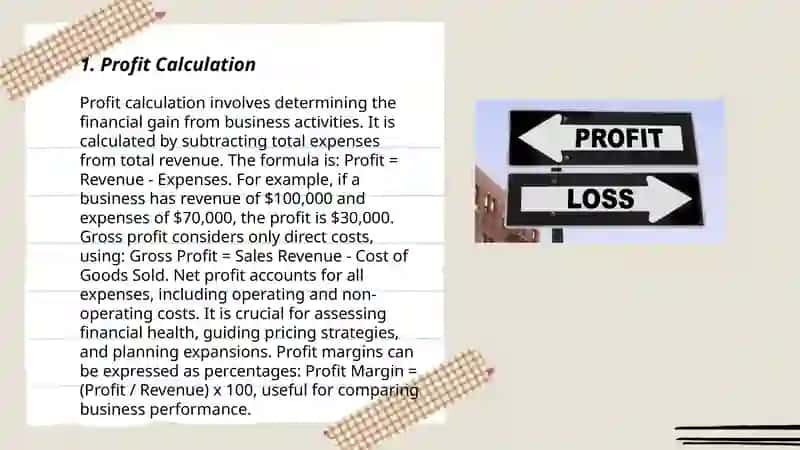 Profits and losses 3