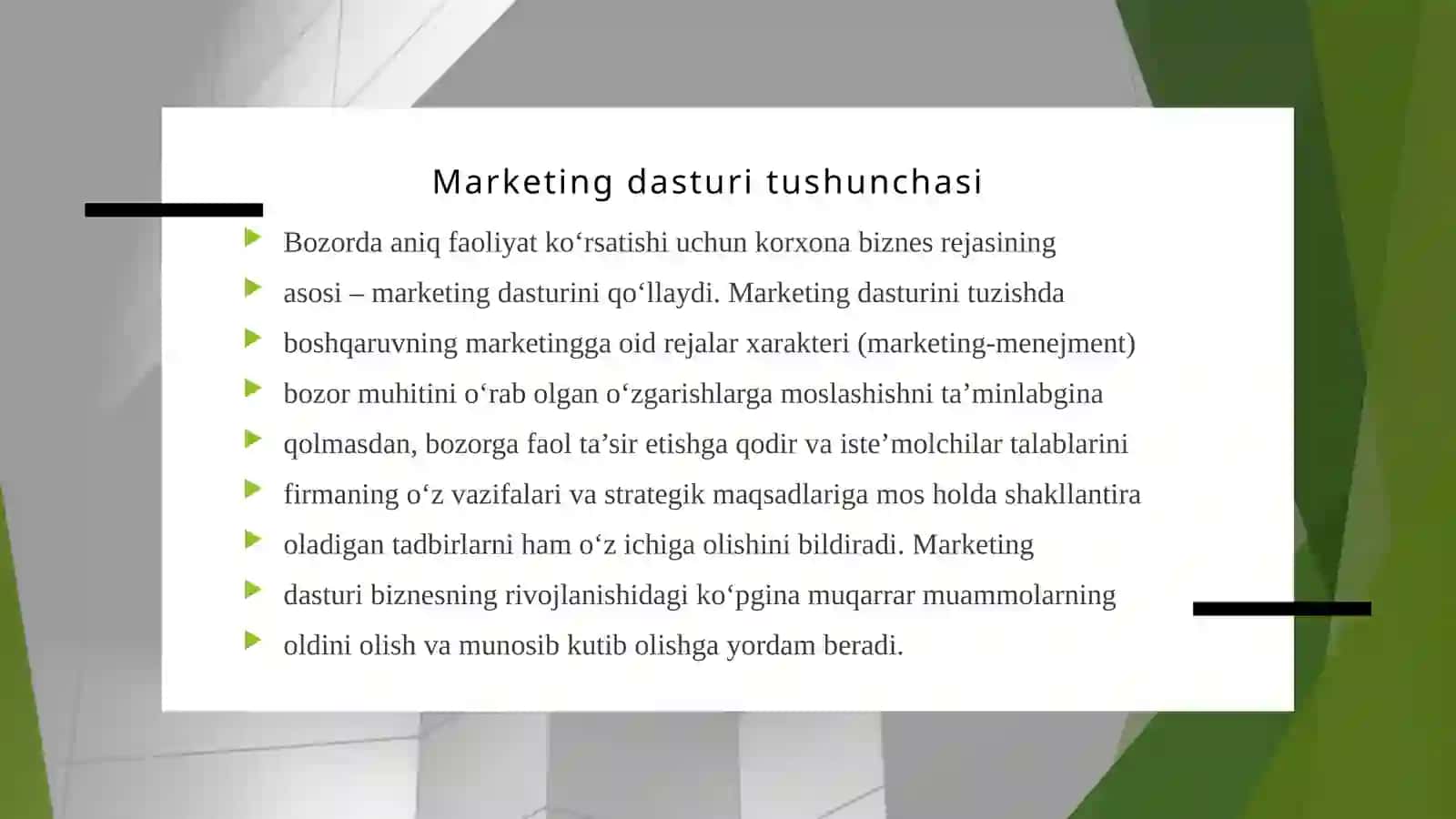 Marketing dasturi 3