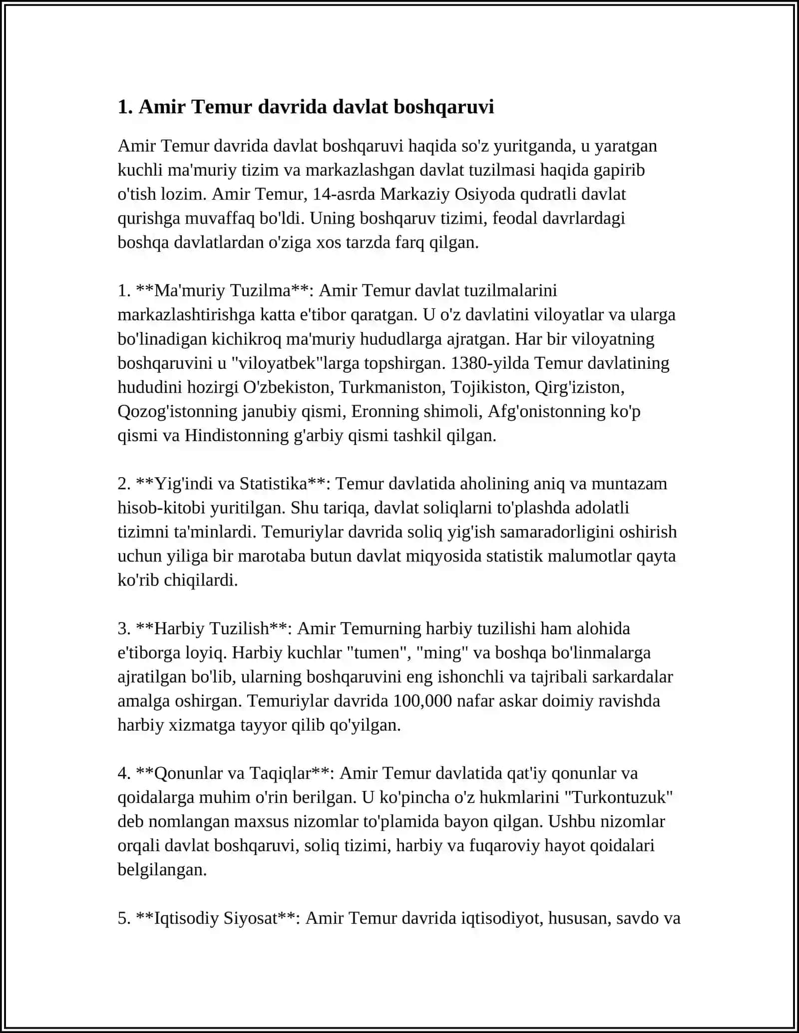 AMIR TEMUR BUYUK DAVLAT ARBOBI 3