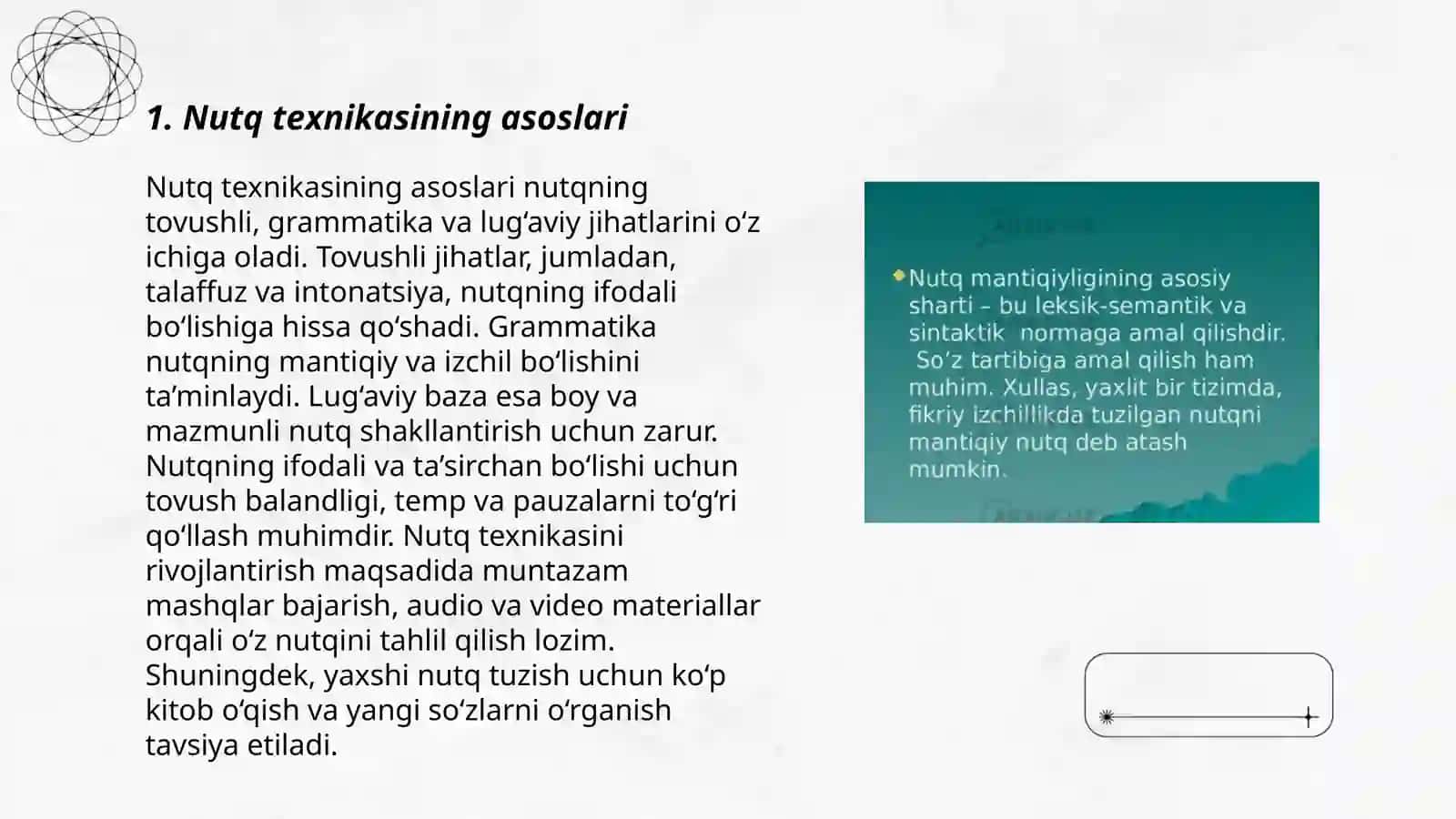 Nutq texnikasi va notiqlik madaniyati 3