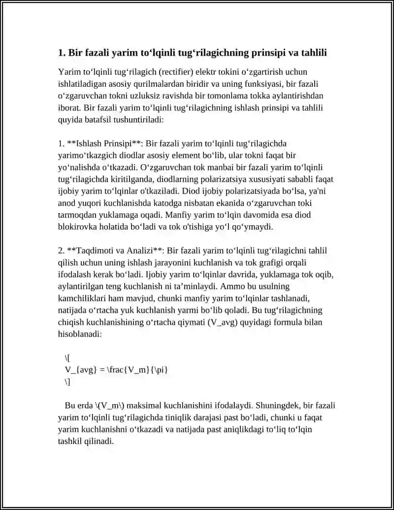 BIR VA UCHFAZALE TUGʻRILAGICH QURILMALAR 3