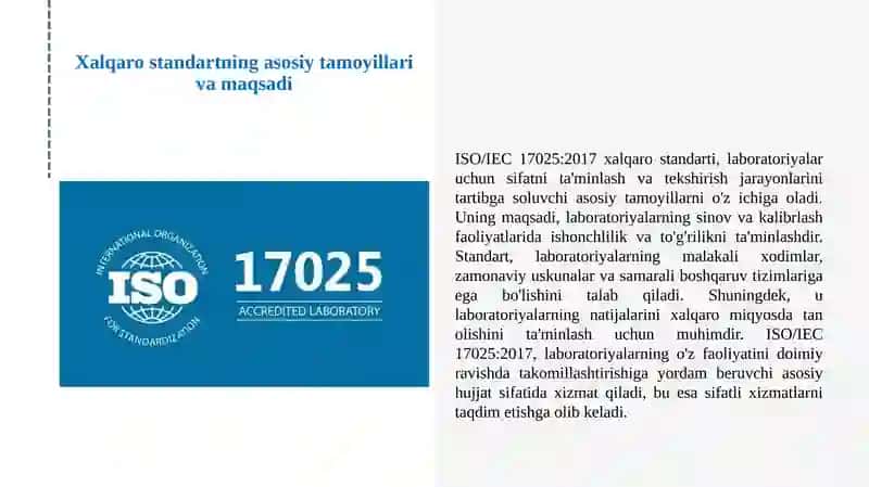 ISO IEC 17025 2017 XALQARO STANDARTI TALABLARI TAHLILI 3