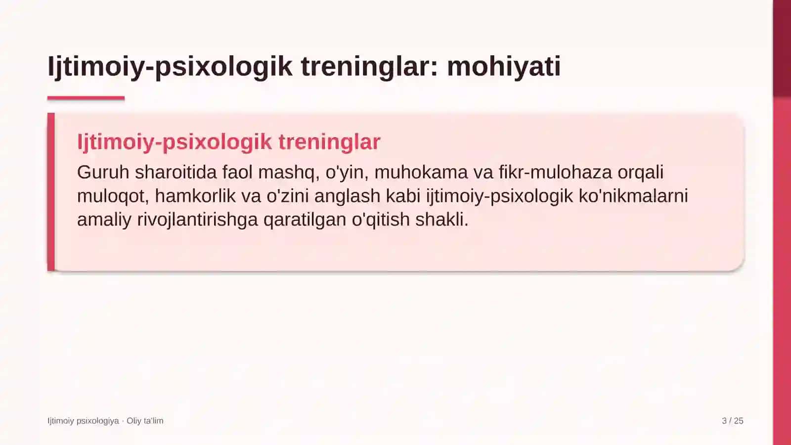 Keramik plitka ishlab chiqarishda ijtimoiy-psixologik treninglar 3