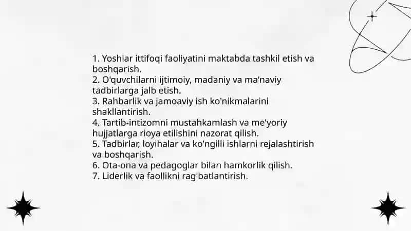 Yoshlar ittifoqi maktab sardori 3