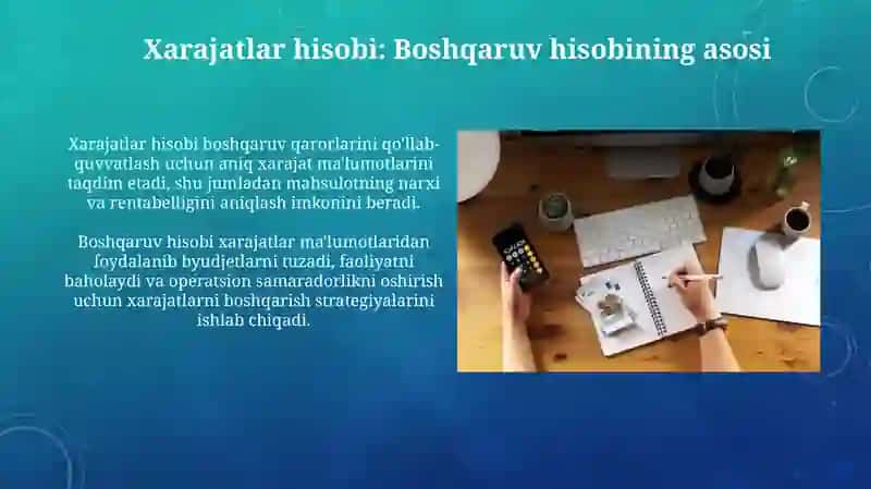 Xarajatlar hisobi 3