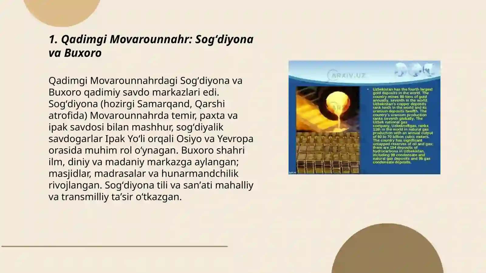 Qadimgi Movarounnahr: Sogʻdiyona va Buxoro 3