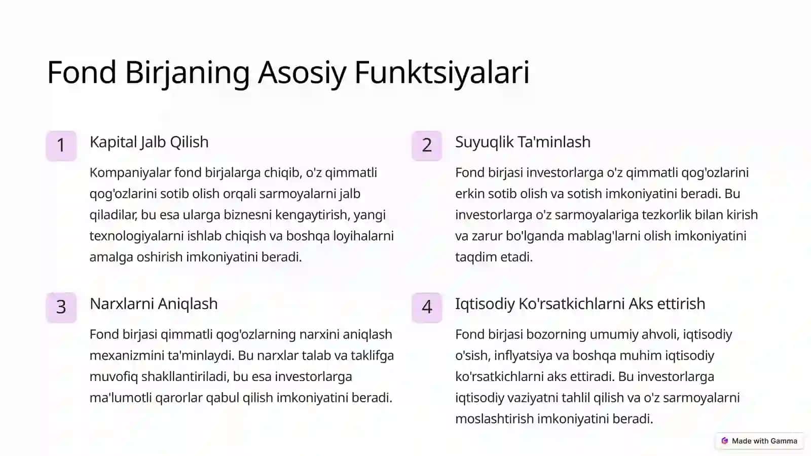 Fond Birjasi: Moliyaviy Bozorning Yuragi 3