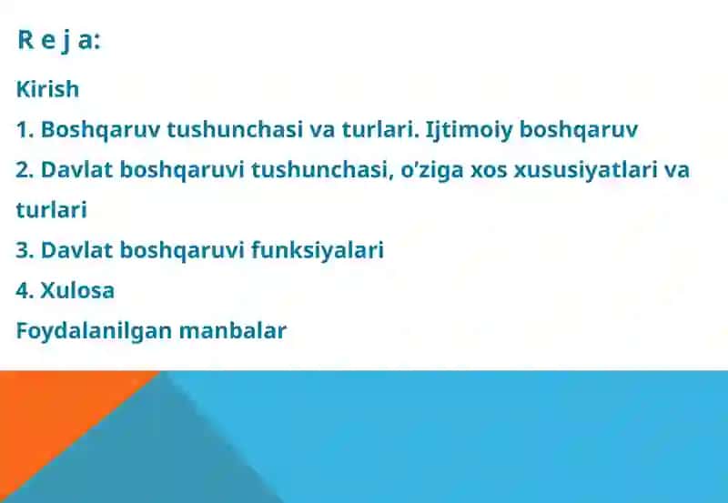 Boshqaruv Tushunchasi va Turlari 3