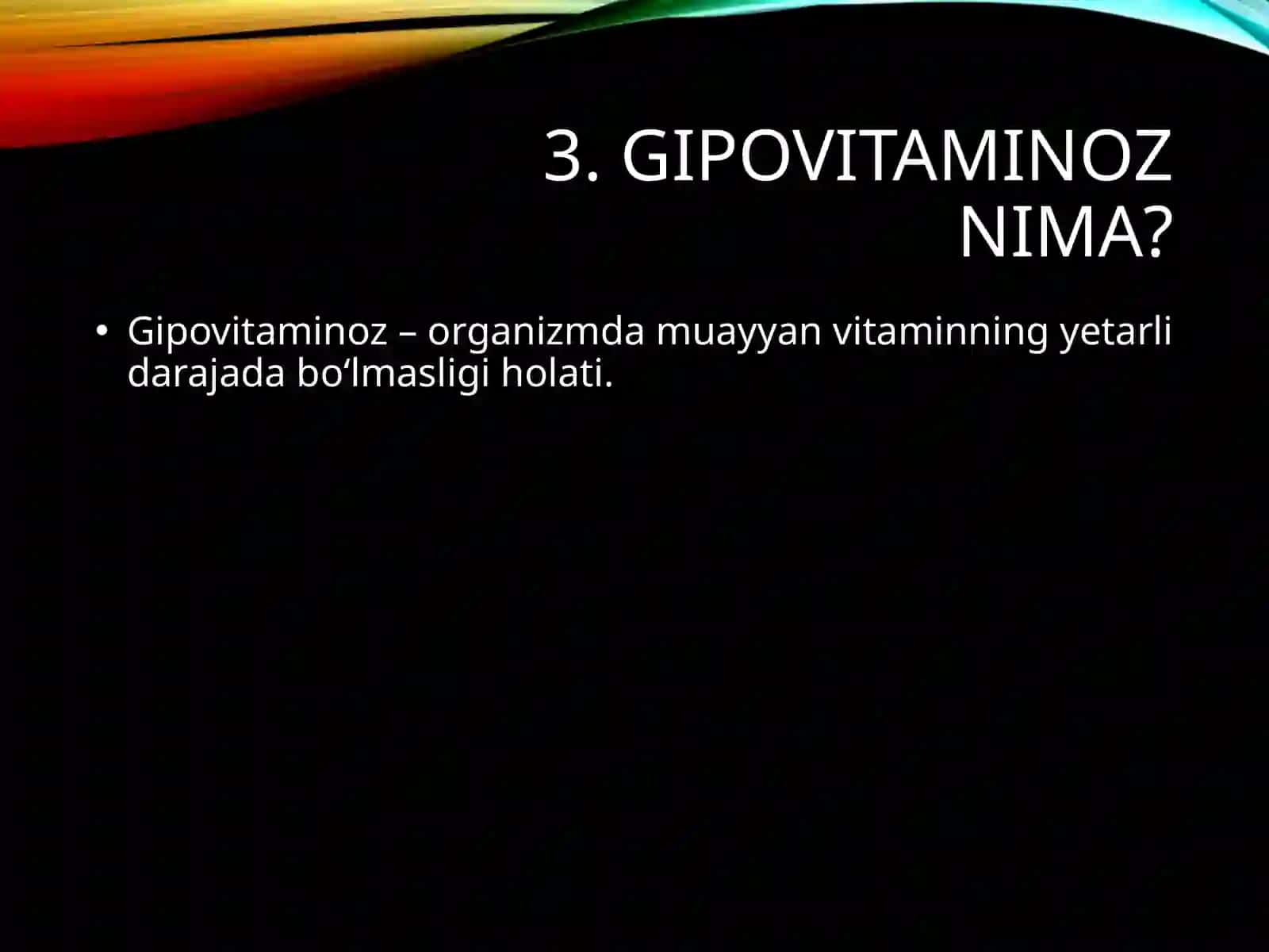 Gipovitaminoz 3