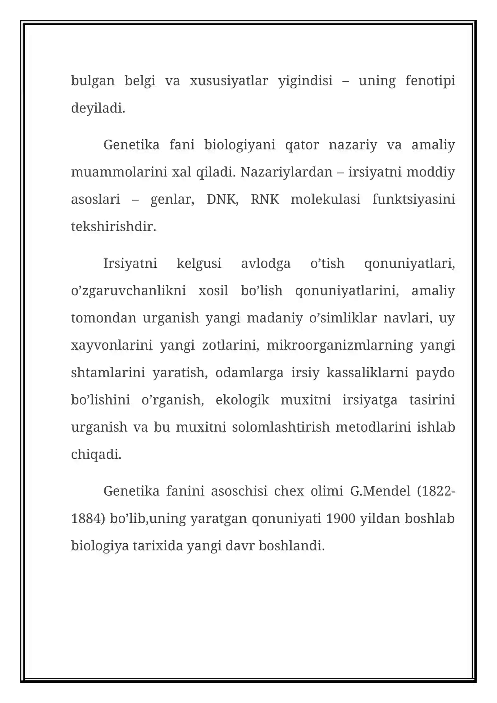 O’zgaruvchanlik. Uning Tibbiyotdagi O`rni 3