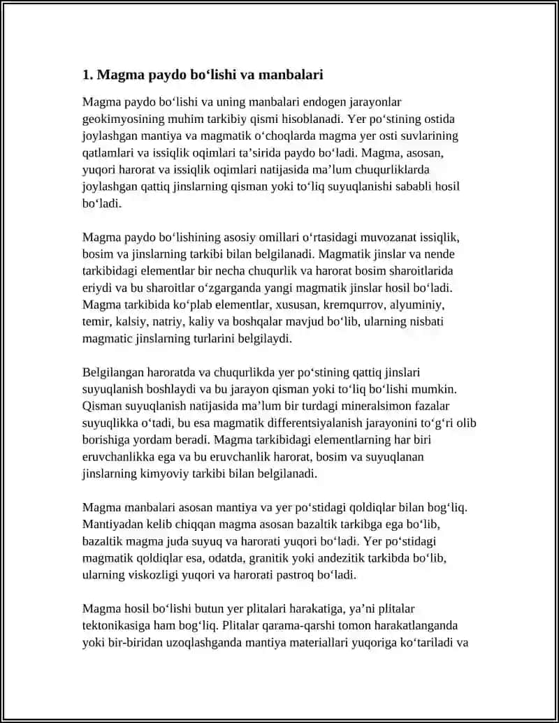 ENDOGEN JARAYONLAR GEOKIMYOSI 3