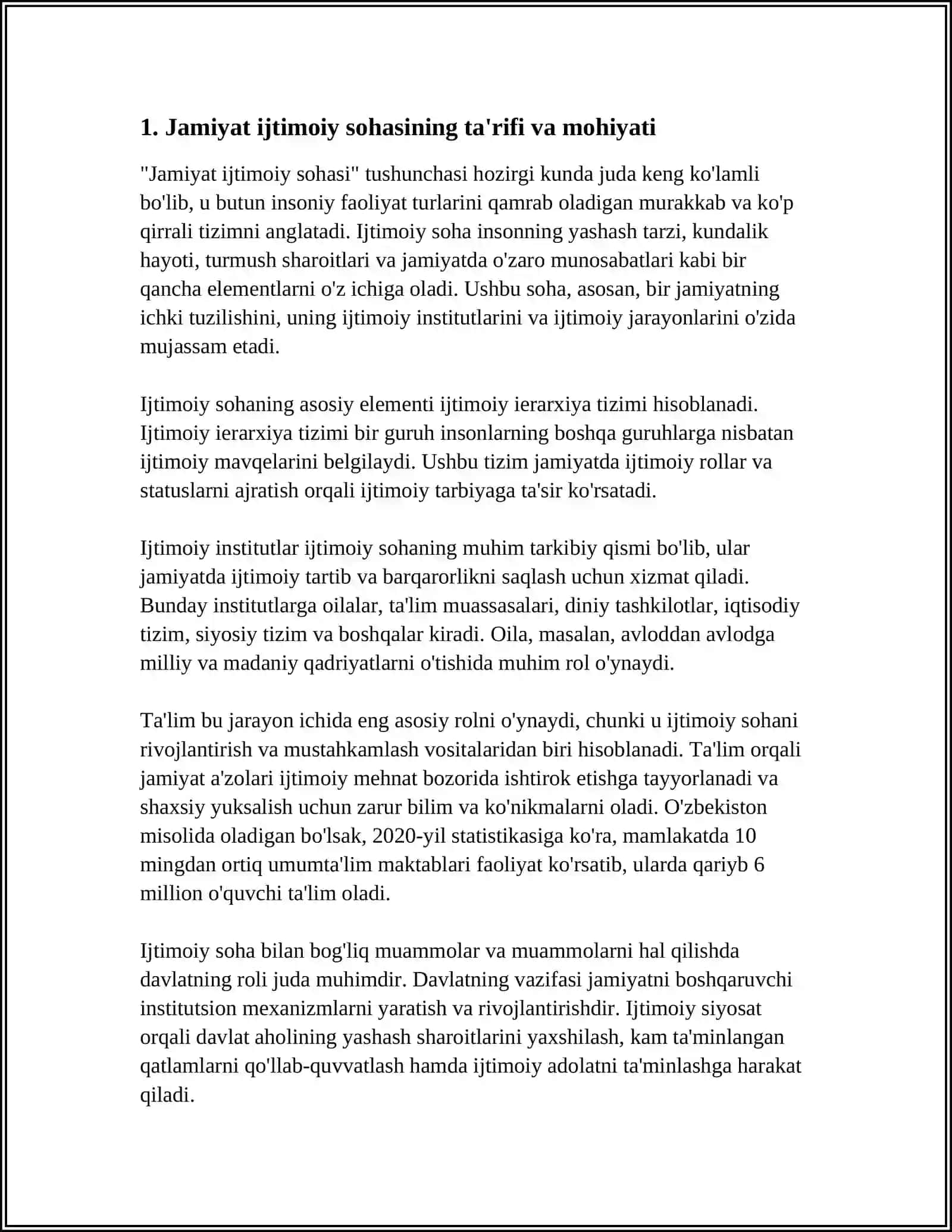 Jamiyat Ijtimoiy Sohasi 3