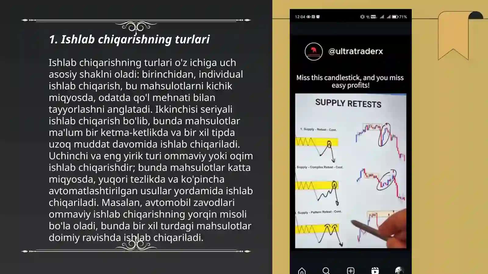 Ishlab chiqarish jarayoni va uning natijalari 3