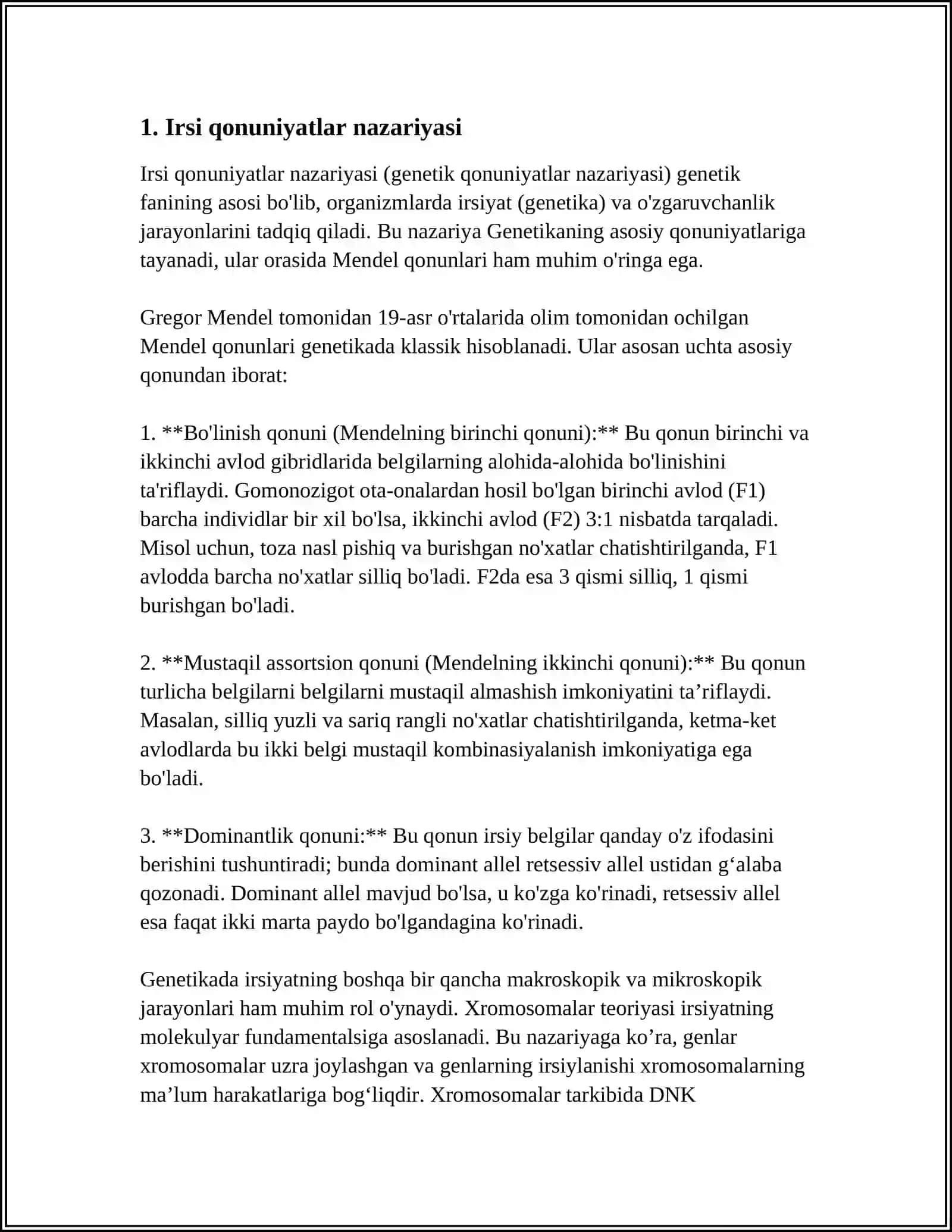 IRSIYAT QONUNLARI 3