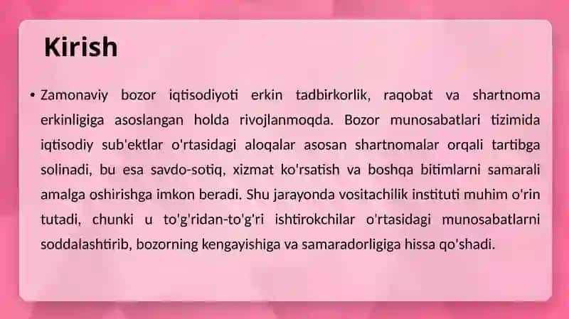 Vositachilik shartnomasi 3