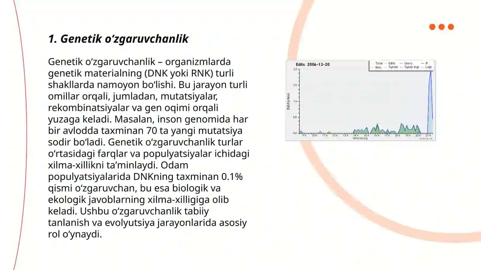 Genetik oʻzgaruvchanlik 3