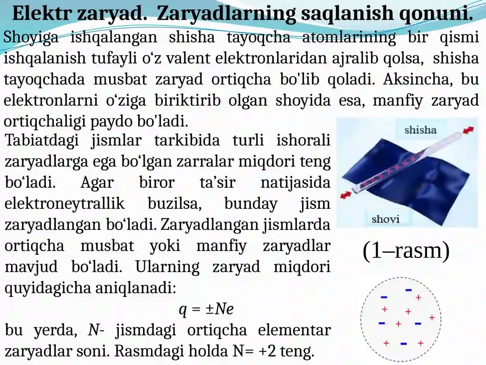 ELEKTROSTATIK MAYDON VA UNING XARAKTERISTIKASI 3