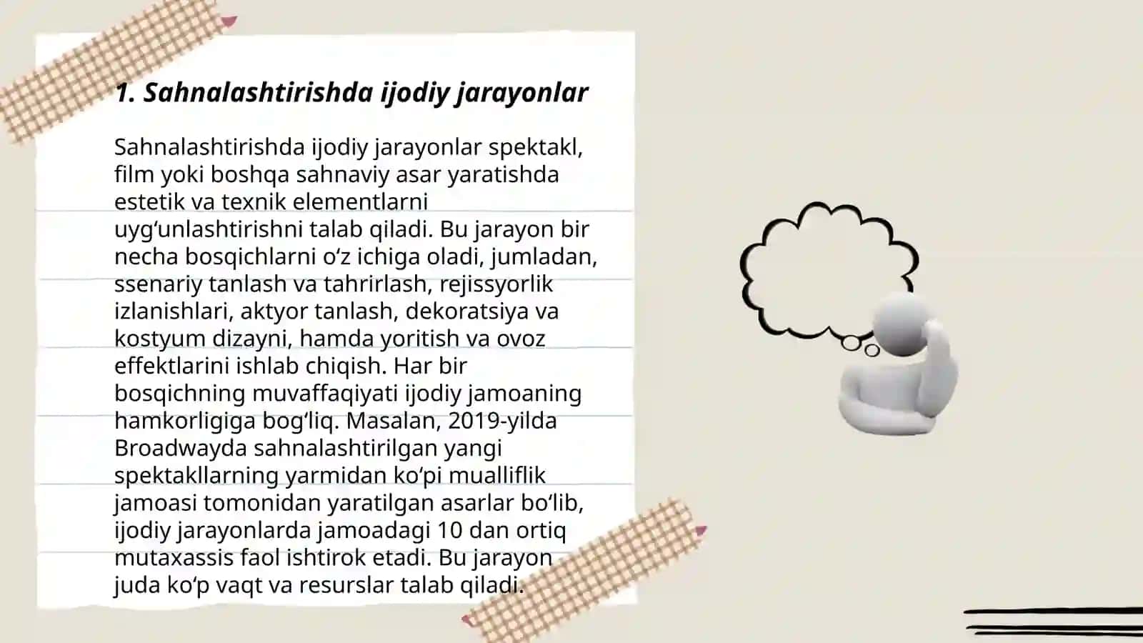 Sahnalashtirish foalyati rivojlantirish vositasi 3