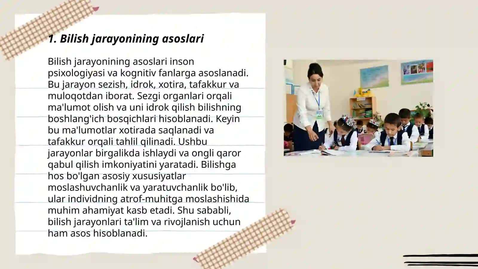 Bilish jarayonining asoslari 3