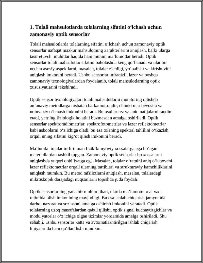 ZAMONAVIY SENSORLAR VA TEXNOLOGIYALAR YORDAMIDA TOLALI MAHSULOTLARNI MONITORING QILISH TIZIMLARI 3