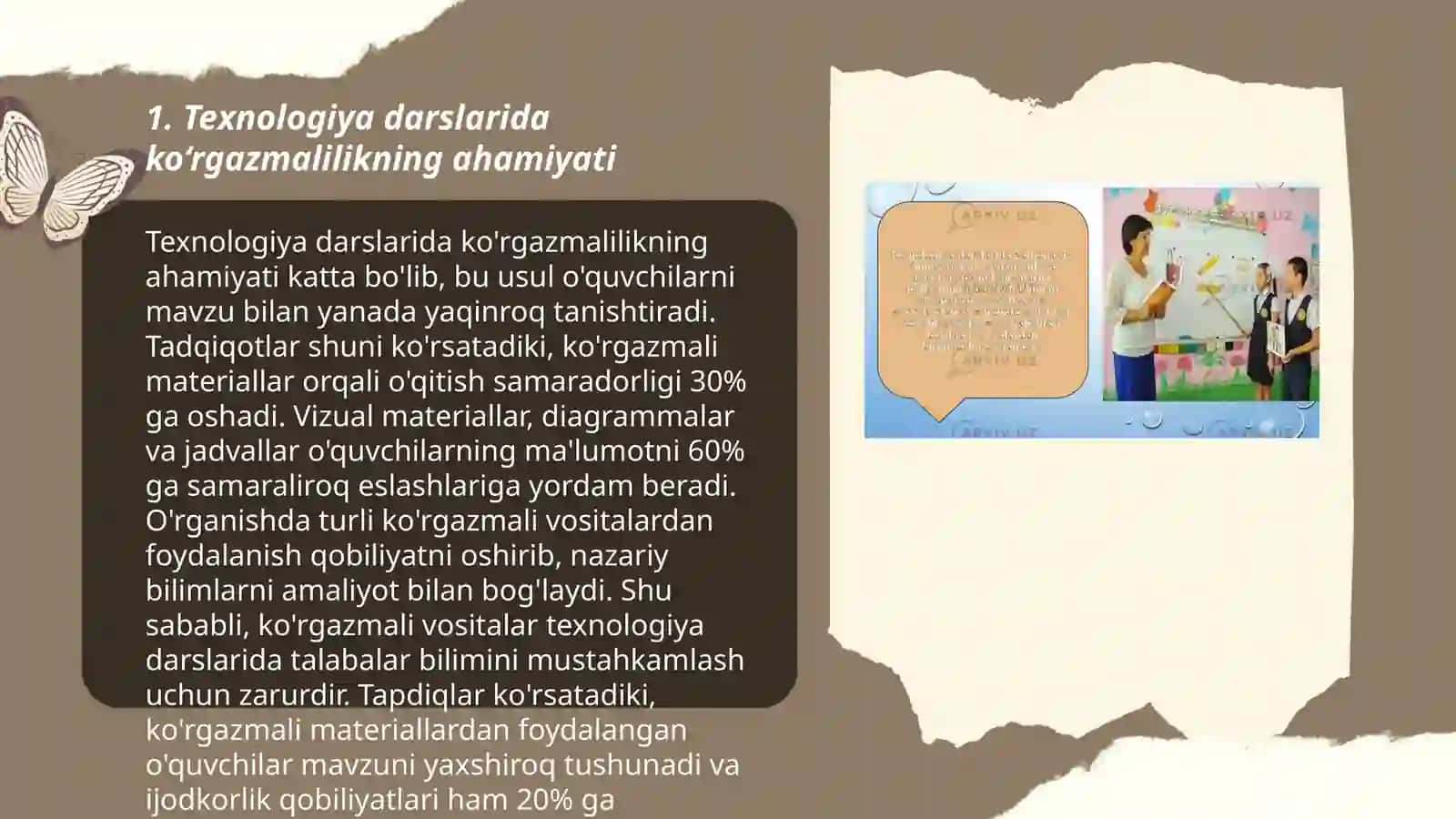 Texnologiya darslarida ko‘rgazmalilik metodi 3