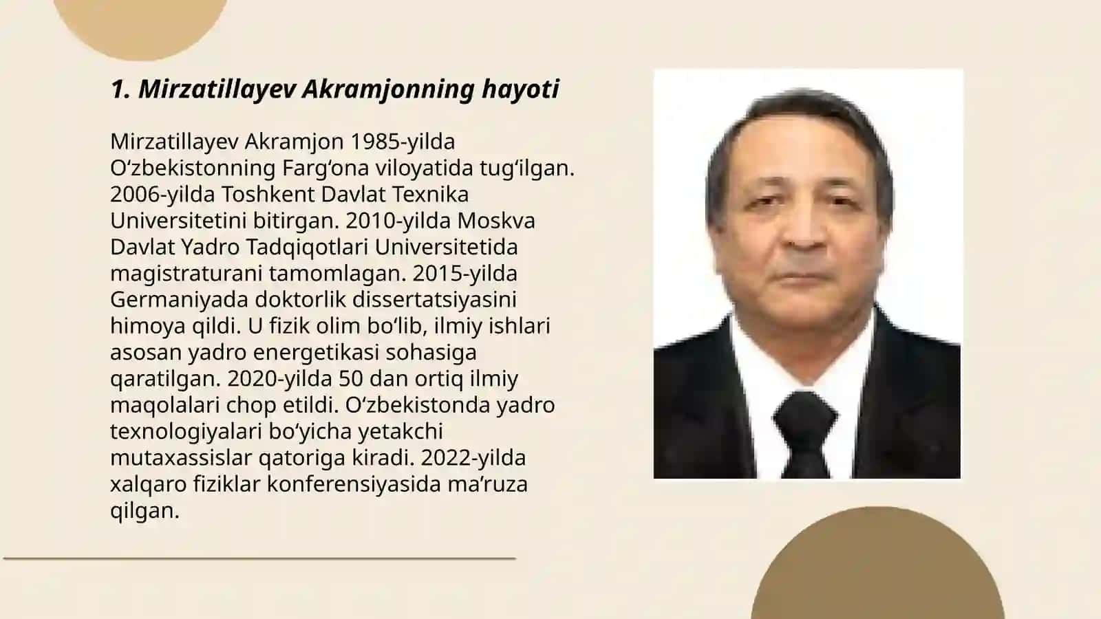 Mirzatillayev Akramjonning hayoti 3
