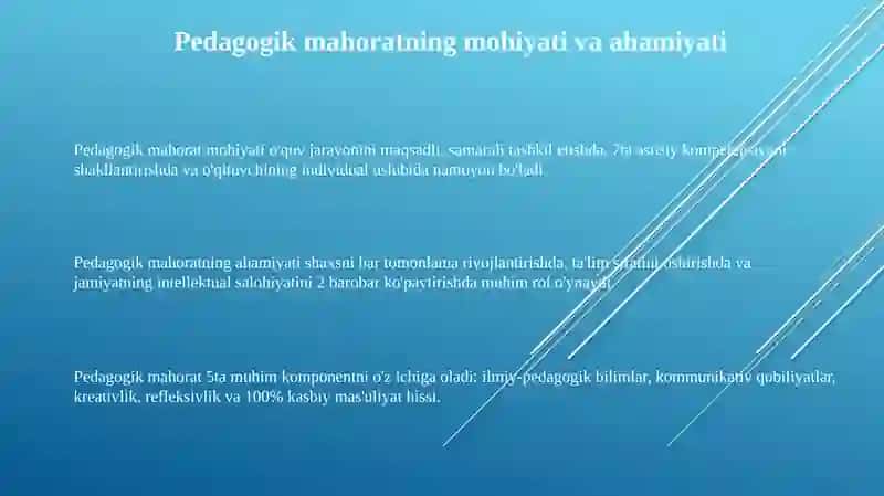Pedagogik mahorat 3