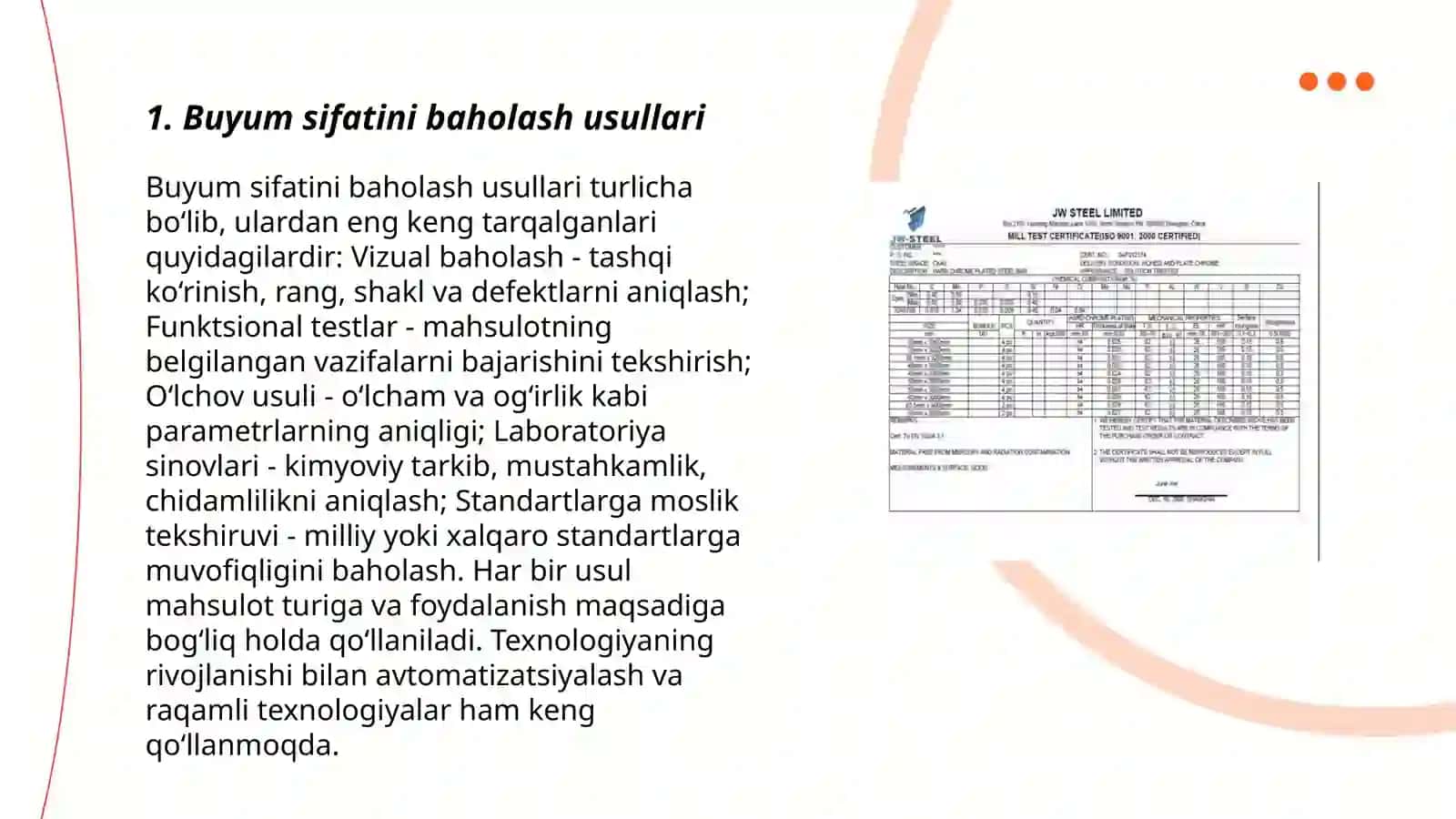 Buyum va xizmat sifatini kafolatlash 3