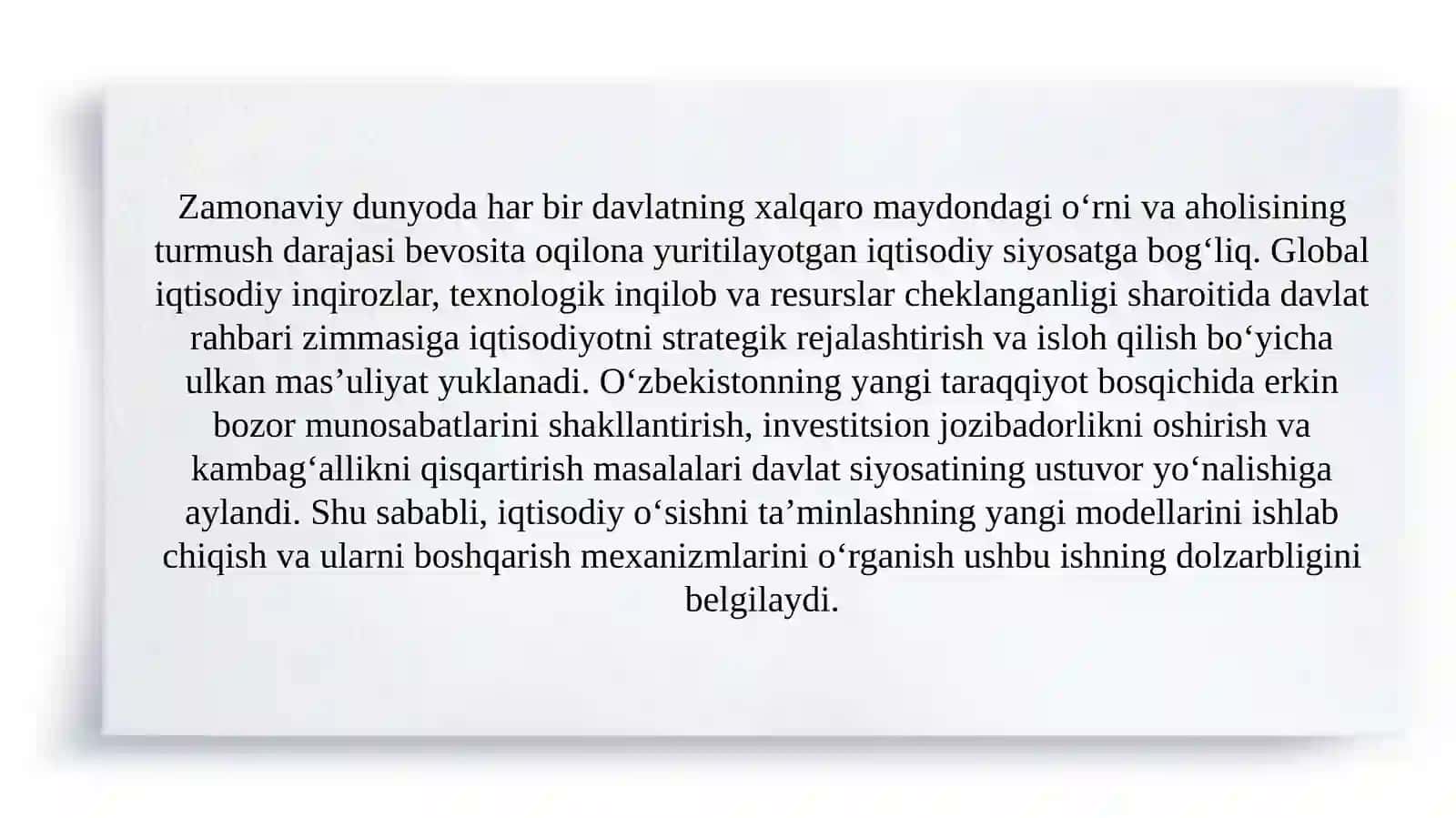 Men prezident bo‘lsam slayd 3