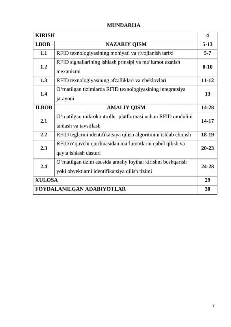 O‘rnatilgan tizimlarda RFID texnologiyasi (RFID Technology in Embedded Systems) 3