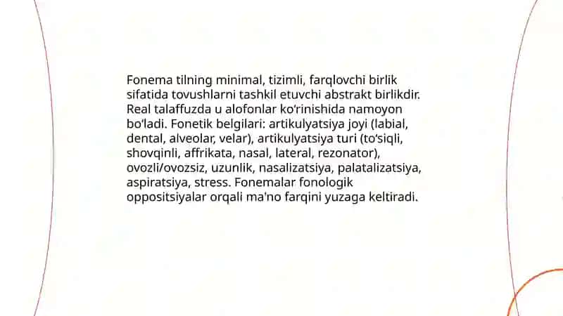 Tilning fonetik vositalari 3