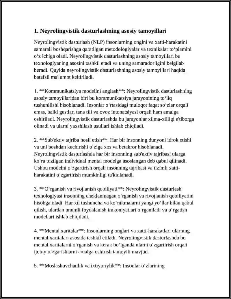 NEYROLINGVISTIK DASTURLASH TEXNALOGIYASI 3