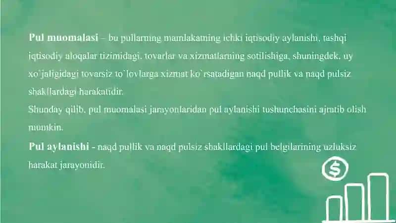 Pul muomalasini barqarorlashtirish usullari 3