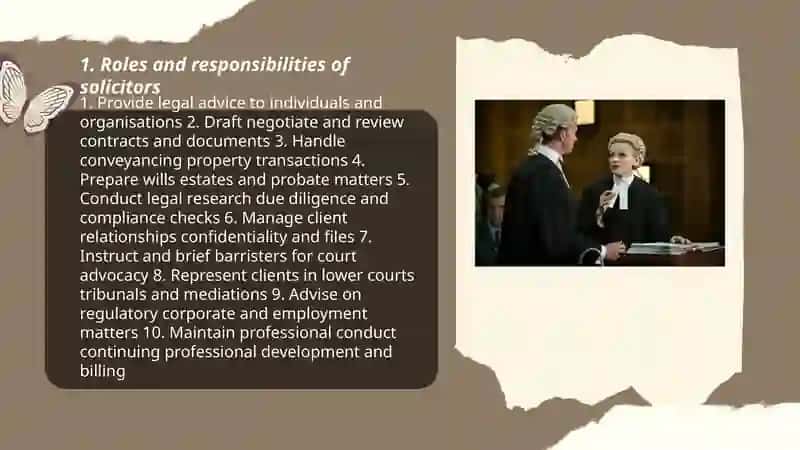 Solicitors and Barristers Roles and Responsibilities 3