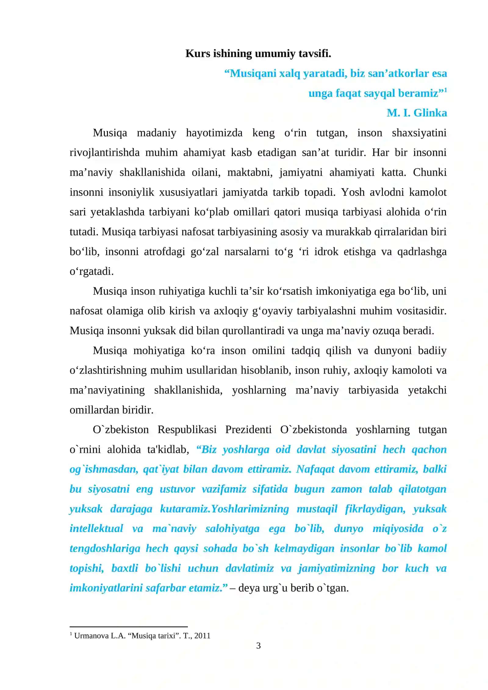 Musiqa nazariyasi va metodikasi 3