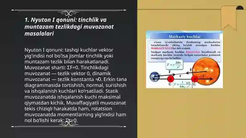 Nyuton qonunlariga oid masalalar 3