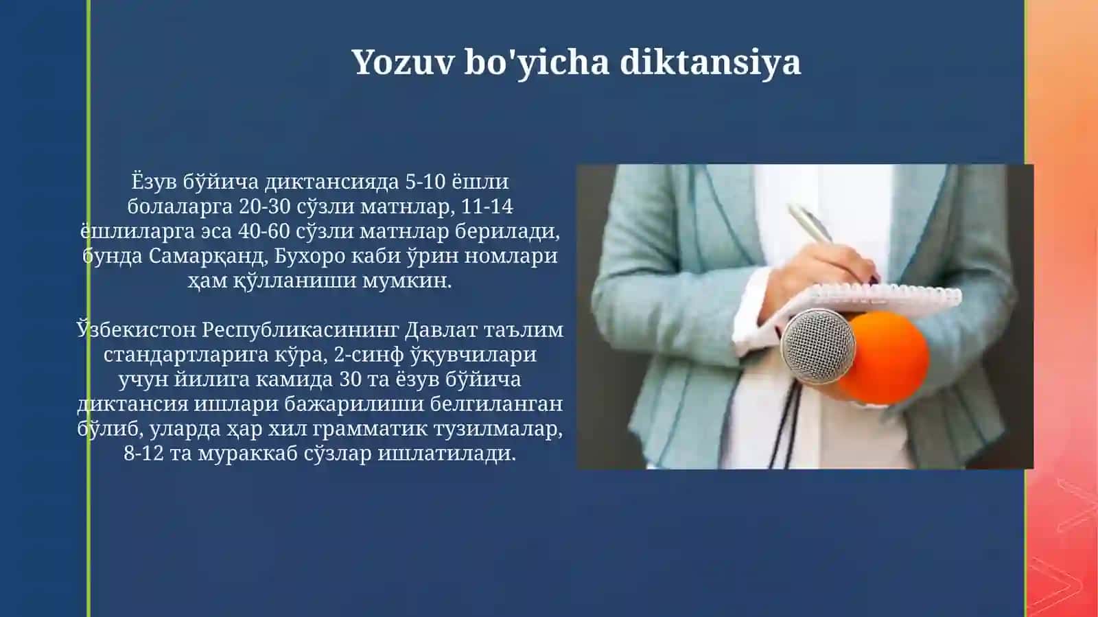 Diktant va uning turlari 3