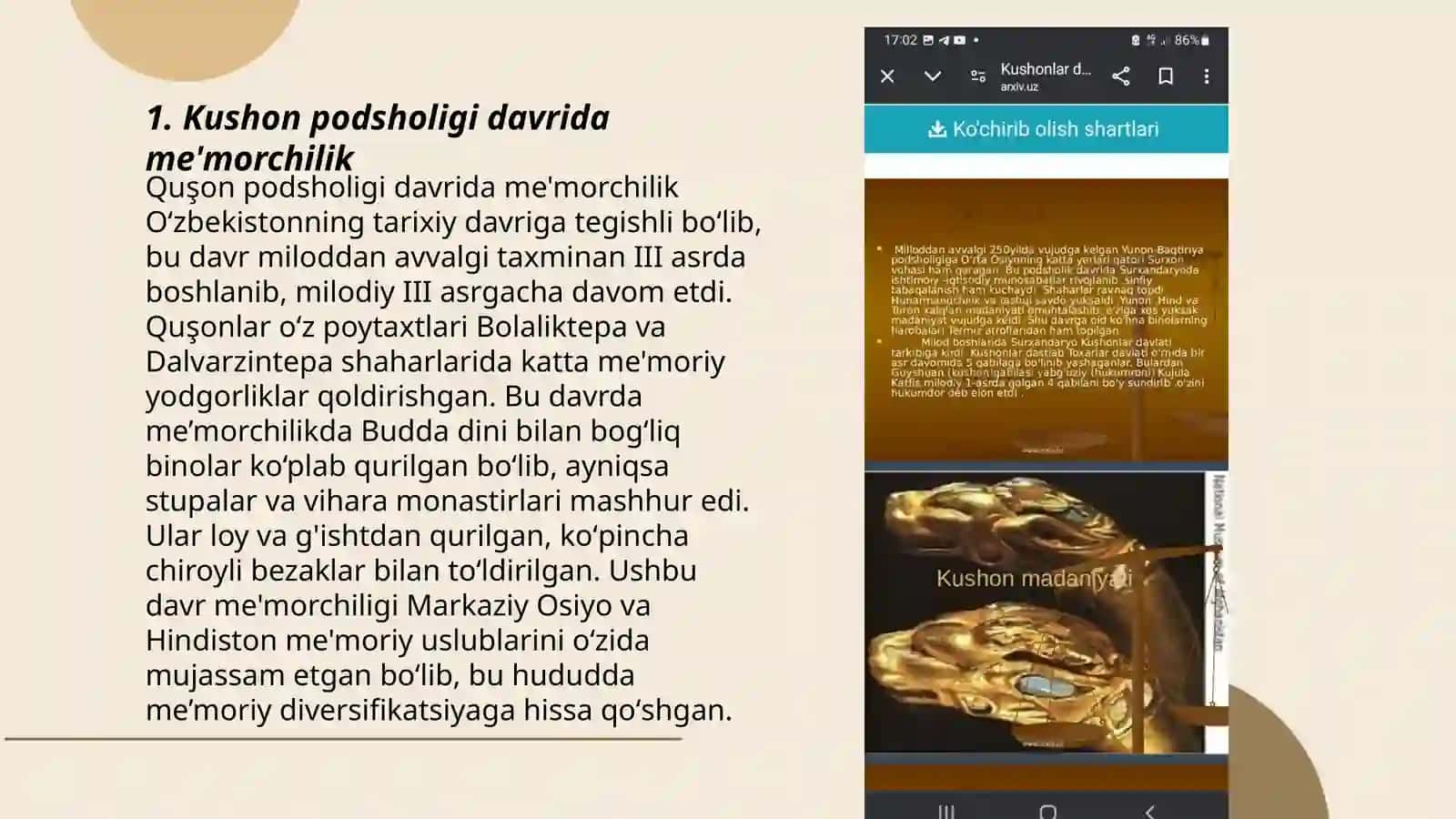 Kushon podisholigi davrida madaniyat va sanat 3
