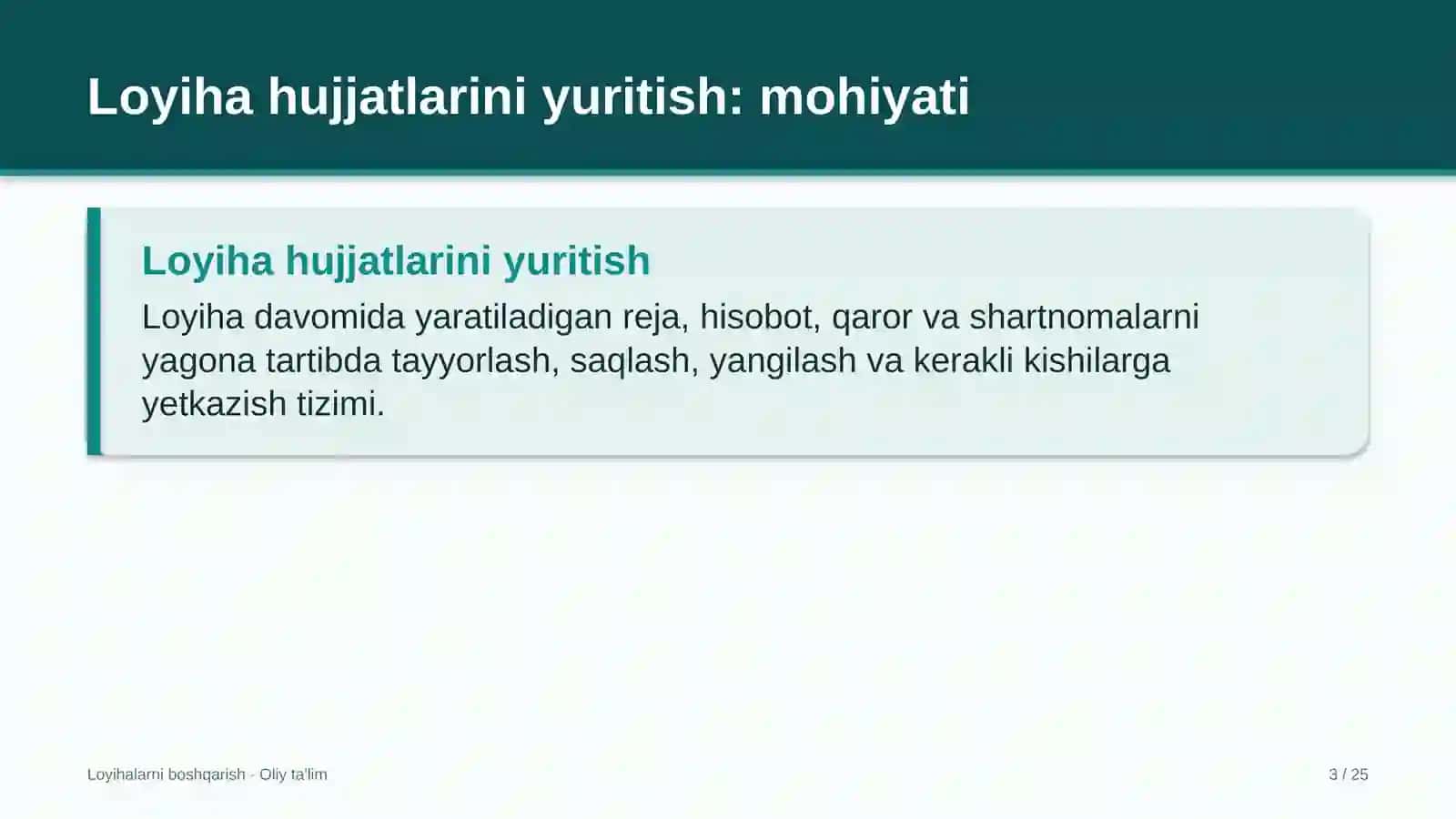 Zargarlik do'konlarida loyiha hujjatlarini yuritish 3