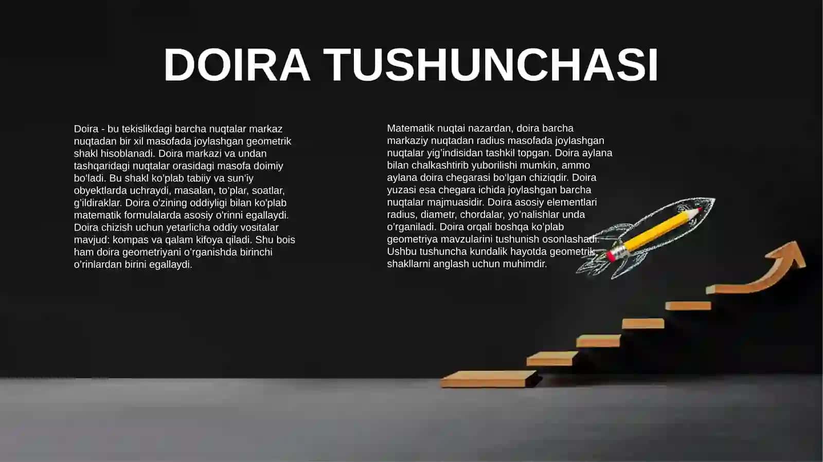 DOIRA VA UNING YUZINI XISOBLASH 3