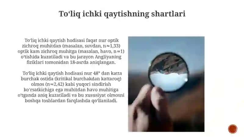 To'liq ichki qaytish 3