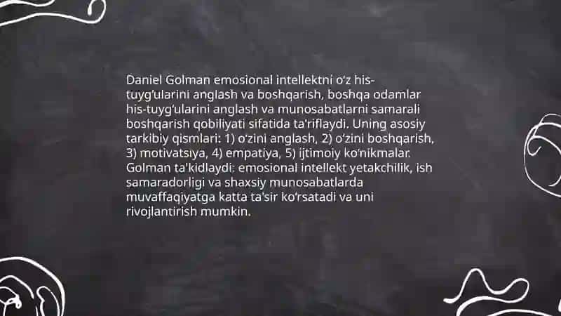 Daniel Golman va uning nazariyasi 3