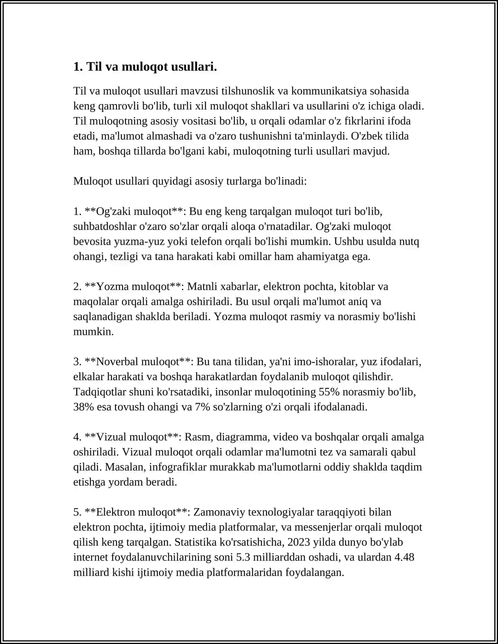 DUNYO XALQLARI MADANIYATIDAGI UMUMIYLIK VA FARQLAR 3