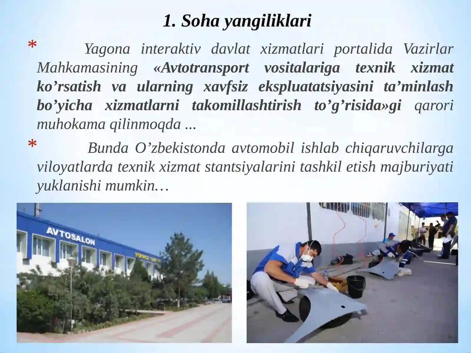AVТOSERVIS KORХONALARI VA ULARNINGТA’RIFI 3